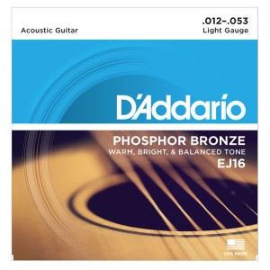 Daddario Ej16-Phosphor Bronze Light 12-53