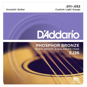 Daddario Ej26-Phosphor Bronze Custom Light 11-52